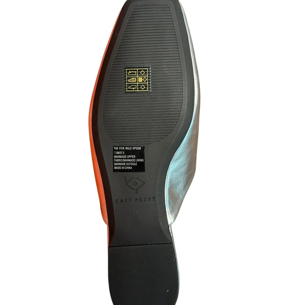 Katy‎ Perry The Evie Mule Metallic Silver 7.5 NIB - Picture 9 of 14